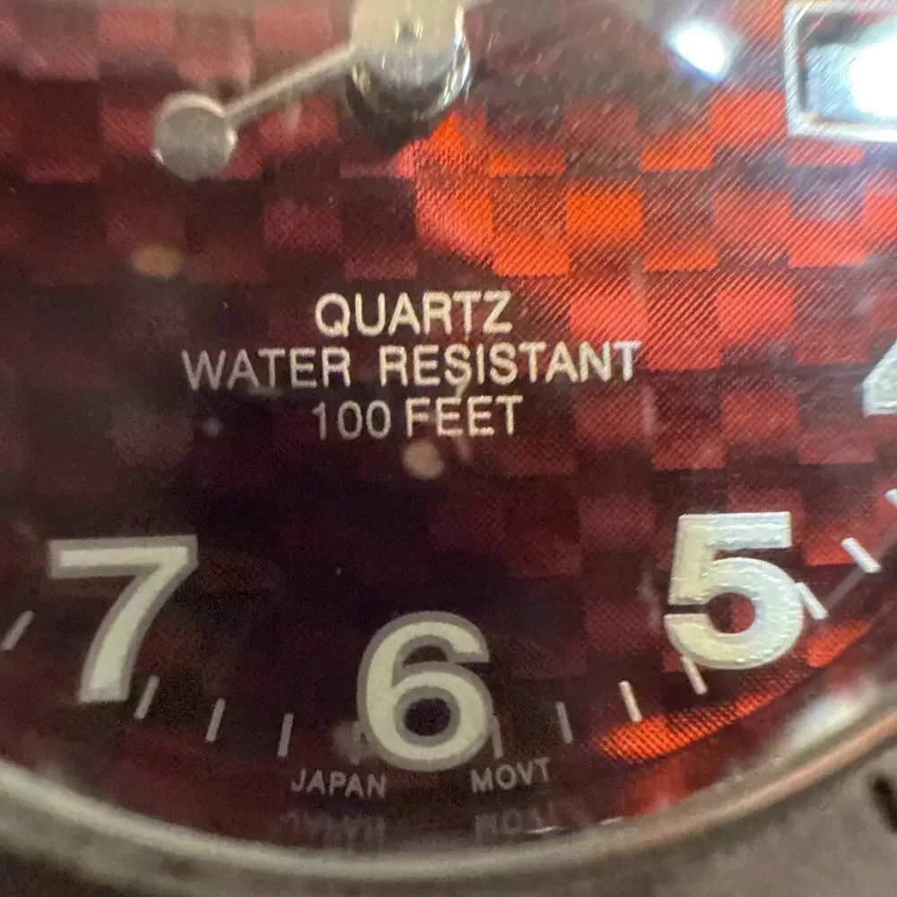 Vintage Bum Equipment Men’s Watch Red Dial New Battery